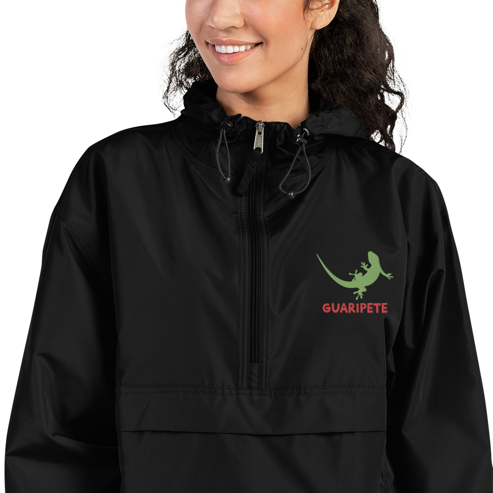 Embroidered Packable Jacket - Image 2