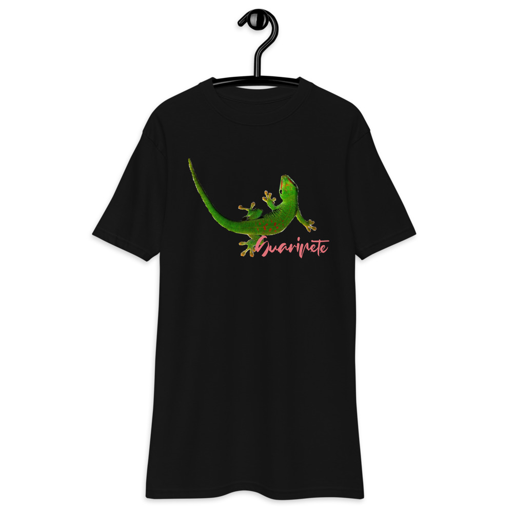 Men’s premium heavyweight tee Black - Image 3