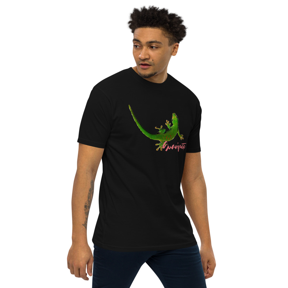 Men’s premium heavyweight tee Black - Image 5