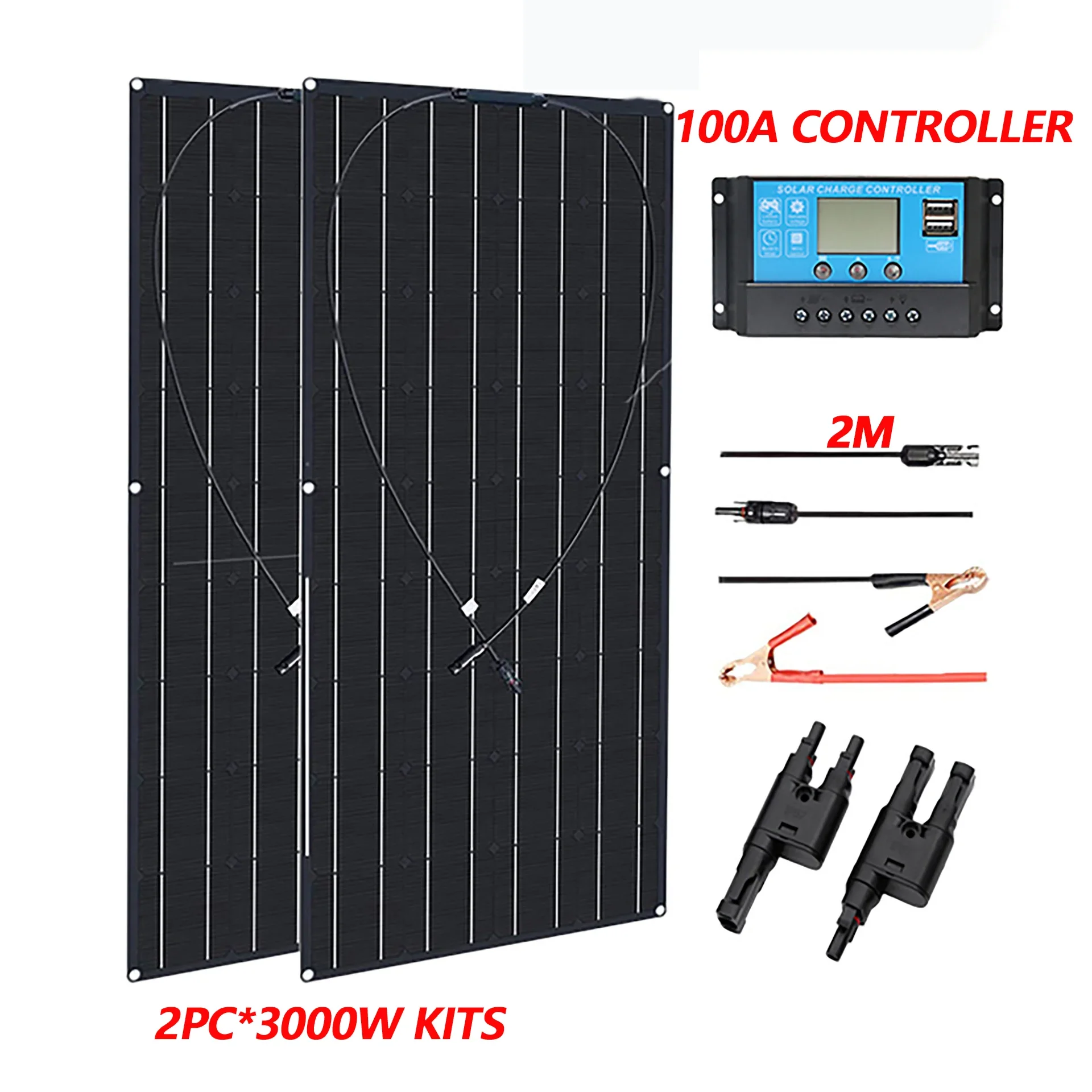 2PCS 100A controller
