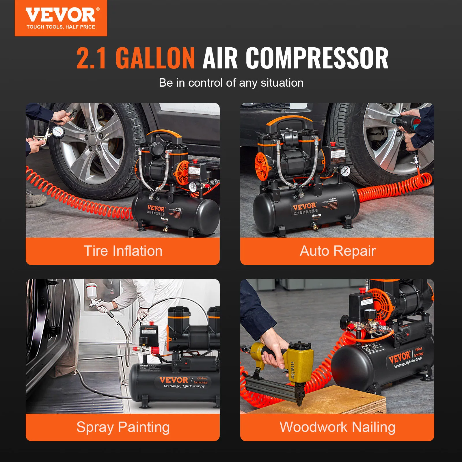 Silent Air Compressor 9L 18L 24L 35L Portable Air Pump - Image 2