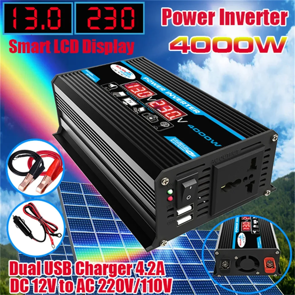 3000W Solar System For Home Complete Kit With 1500W 3000W Solar Panel 100A Controller 110V 220V 4000W Inverter 8Ah LFP Battery - Image 5