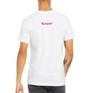 Stop War in Ukraine Premium Unisex Crewneck T-shirt White - Image 4